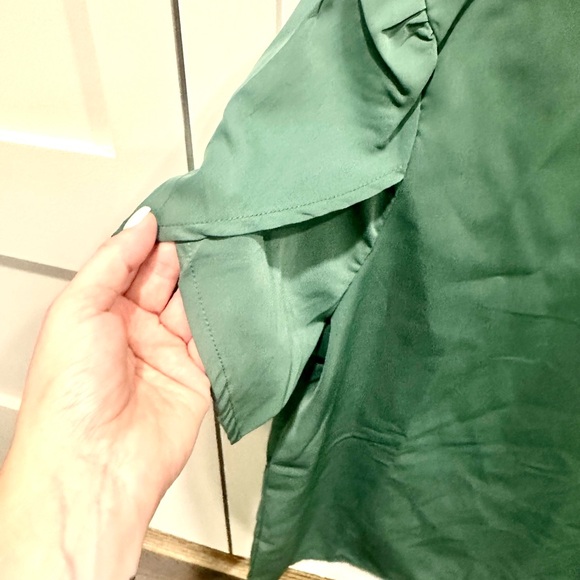 Chic Me Puff Sleeve Top & High Waist Cuffed Pant Set - Picture 14 of 16